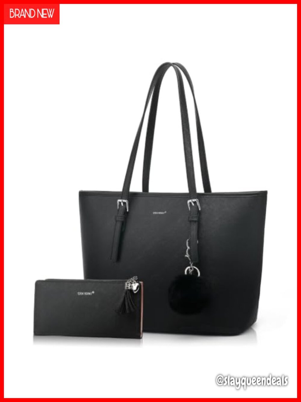 PU Leather Tote Bag for Women Large Shoulder Handbag Work Bag
